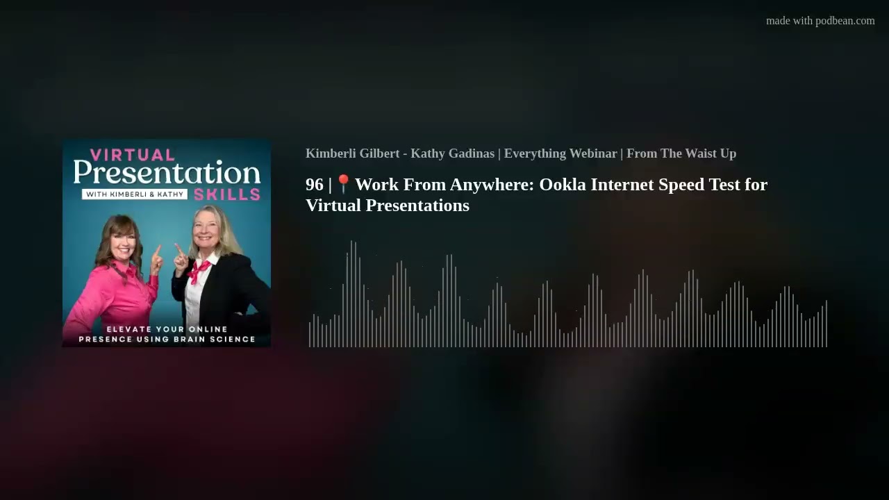 96 |📍Work From Anywhere: Ookla Internet Speed Test for Virtual Presentations