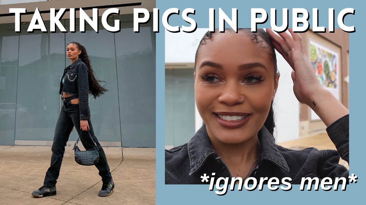 TAKING MY OWN INSTAGRAM PICS IN PUBLIC | Tips for picking location, dealing with stares, etc.