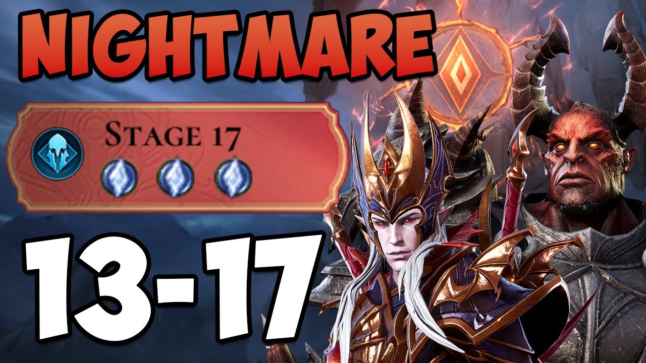 Nightmare Faction Trial Stage 13/14/15/16/17  - GUIDE I Watcher of Realms
