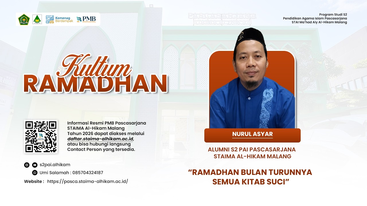 Kultum Ramadhan | “Ramadhan Bulan Turunnya Semua Kitab Suci