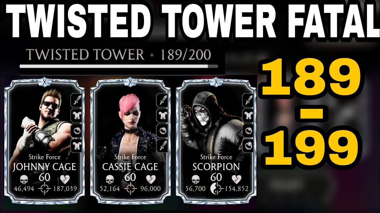 YAPTIĞIM EN ZOR MAÇ⚔️| Twisted Tower Fatal 189-199