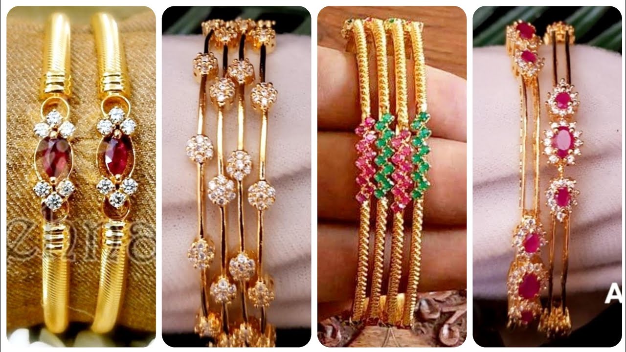 Most Demanding And Trending Thin Gold Bangles Designs Under 10 Grams For Daily Wear
