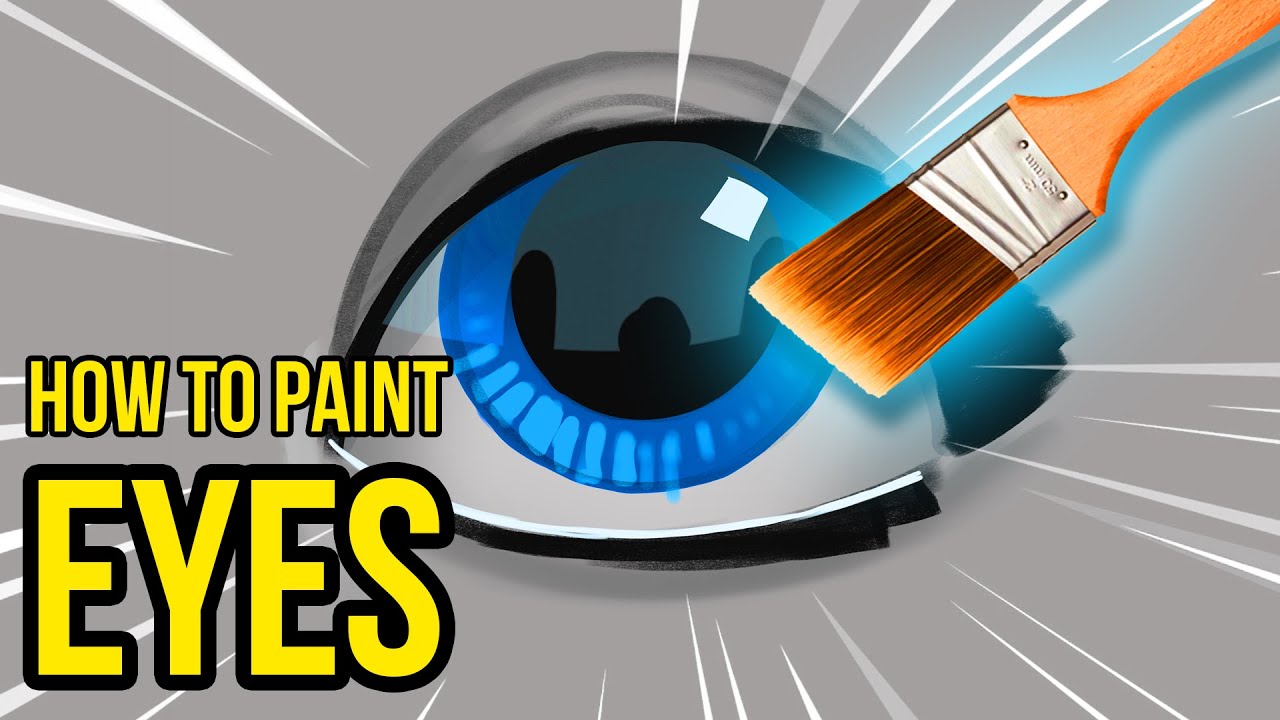 SECRET tips to paint Pixar eyes. (#Shorts)