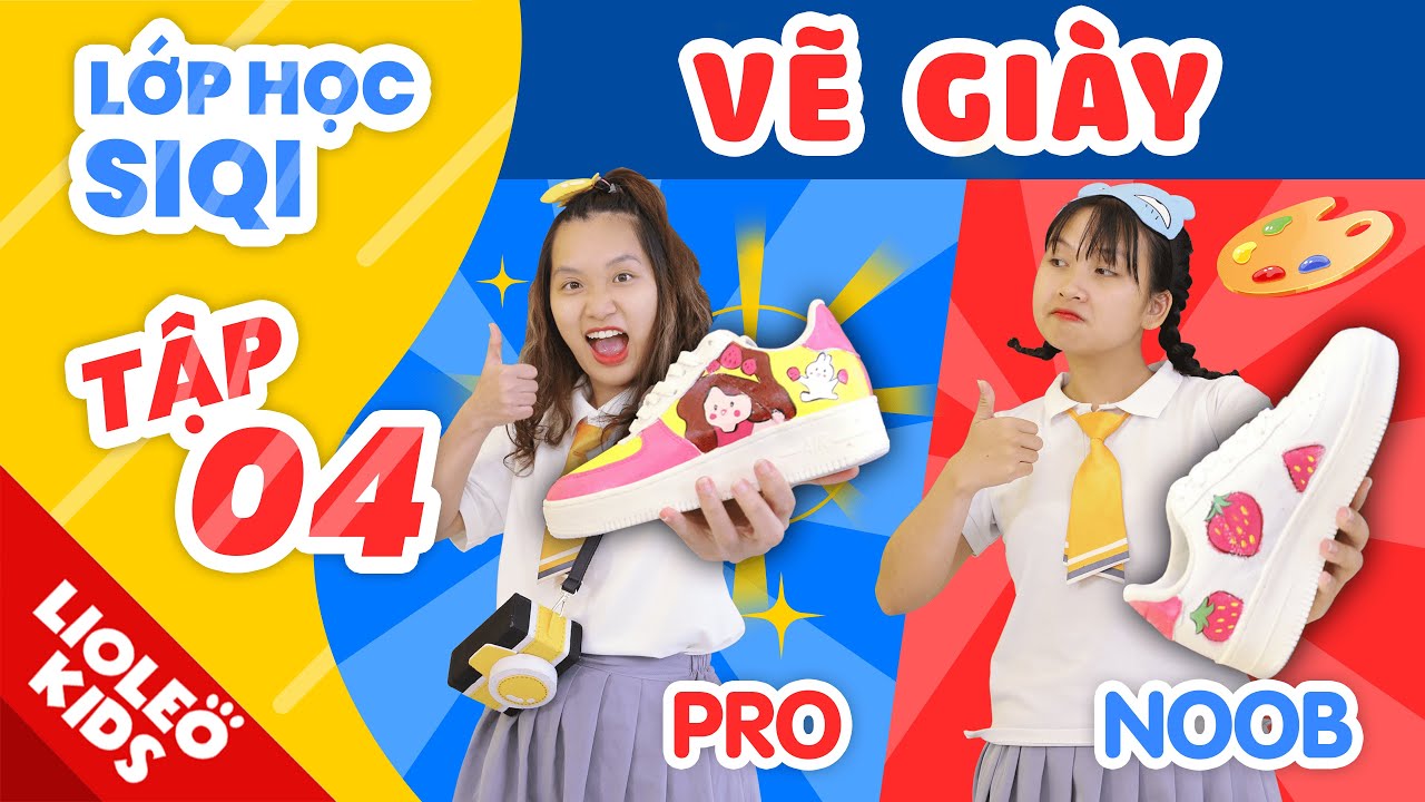 VẼ giày 1 phút Vs 10 phút Vs 1 tiếng ! Dâu Mia bị “tàng hình” | LỚP HỌC SIQI t4