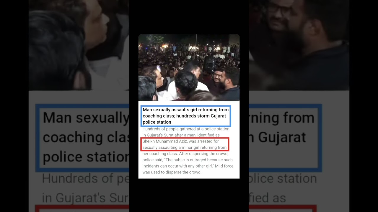 Outrage in Surat after minor assault case sparks protests 🚨