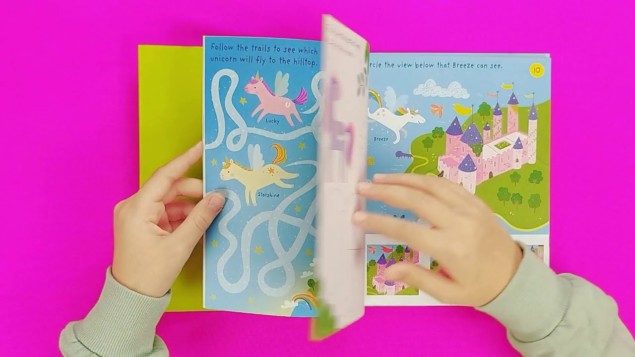 Okoskönyv - Little Childrens Unicorns Pad - Usborne