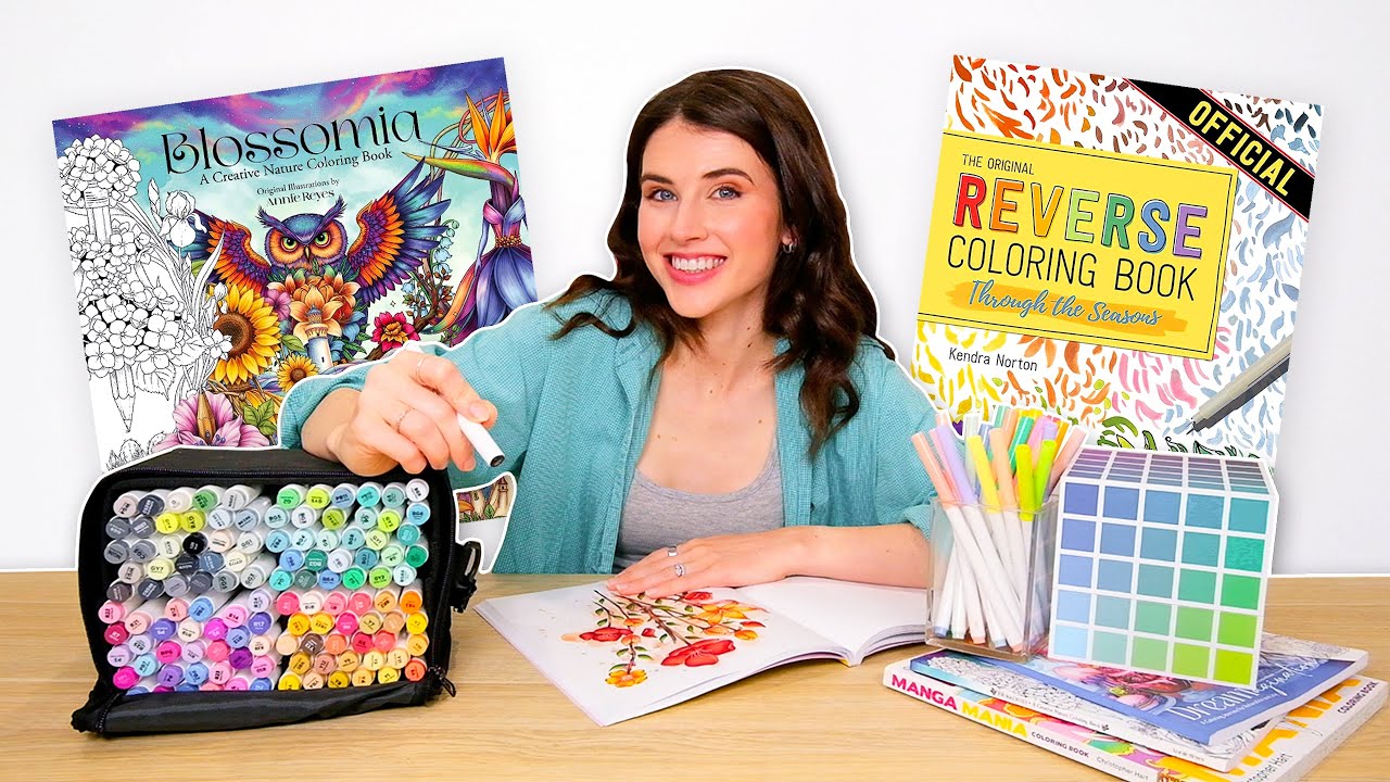COZY COLORING VLOG: Trying Reverse Coloring, Coloring Book Haul & Exciting Channel Updates ✨