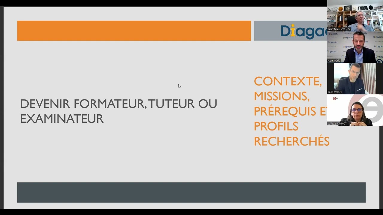 Webinaire | Devenir formateur, tuteur ou examinateur