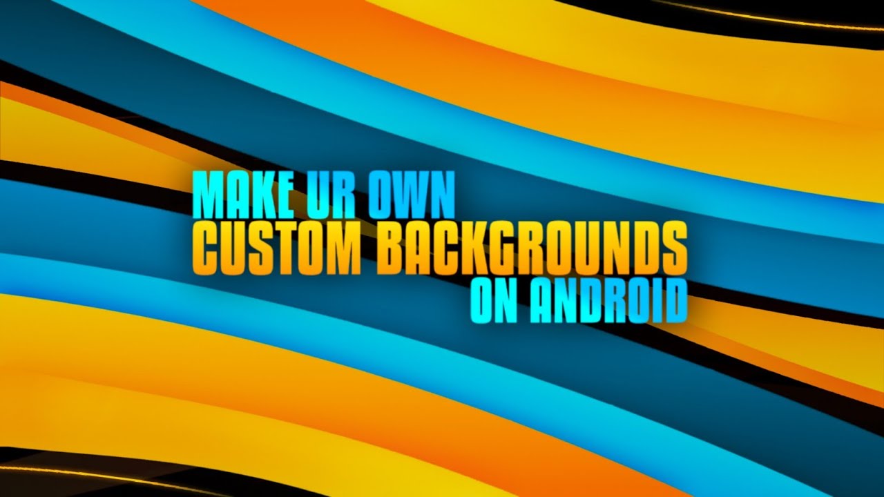 Make your own custom backgrounds on android | Abstract shapes tutorial | pstouch