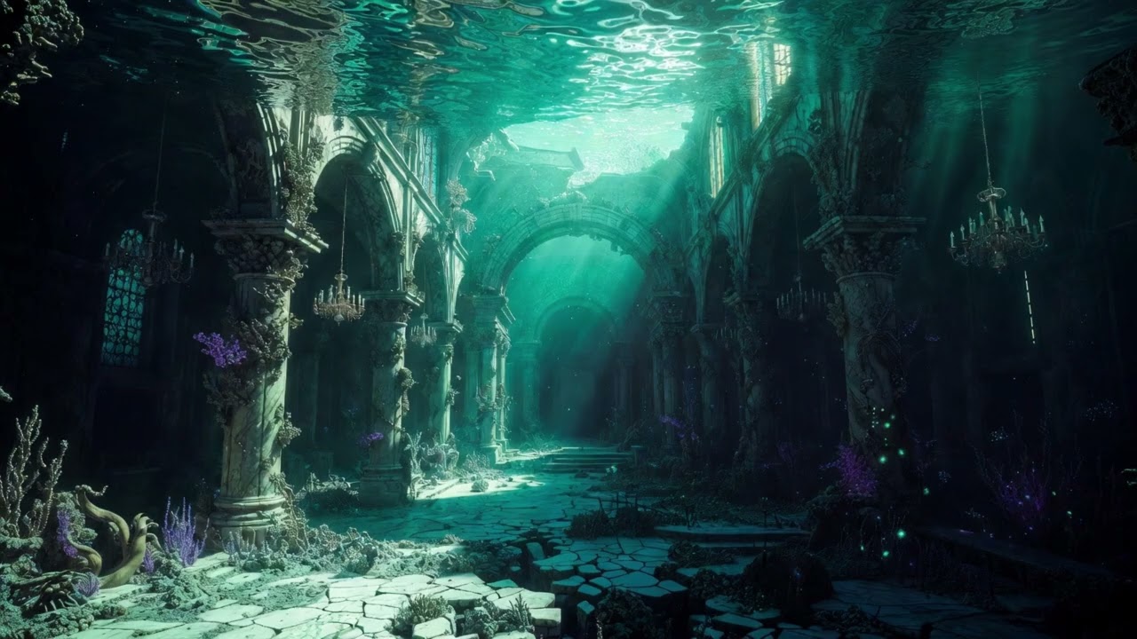 Whispers of the Sunken Basilica: Ambient Reverberations Under Eternal Waves | Deep Tranquility