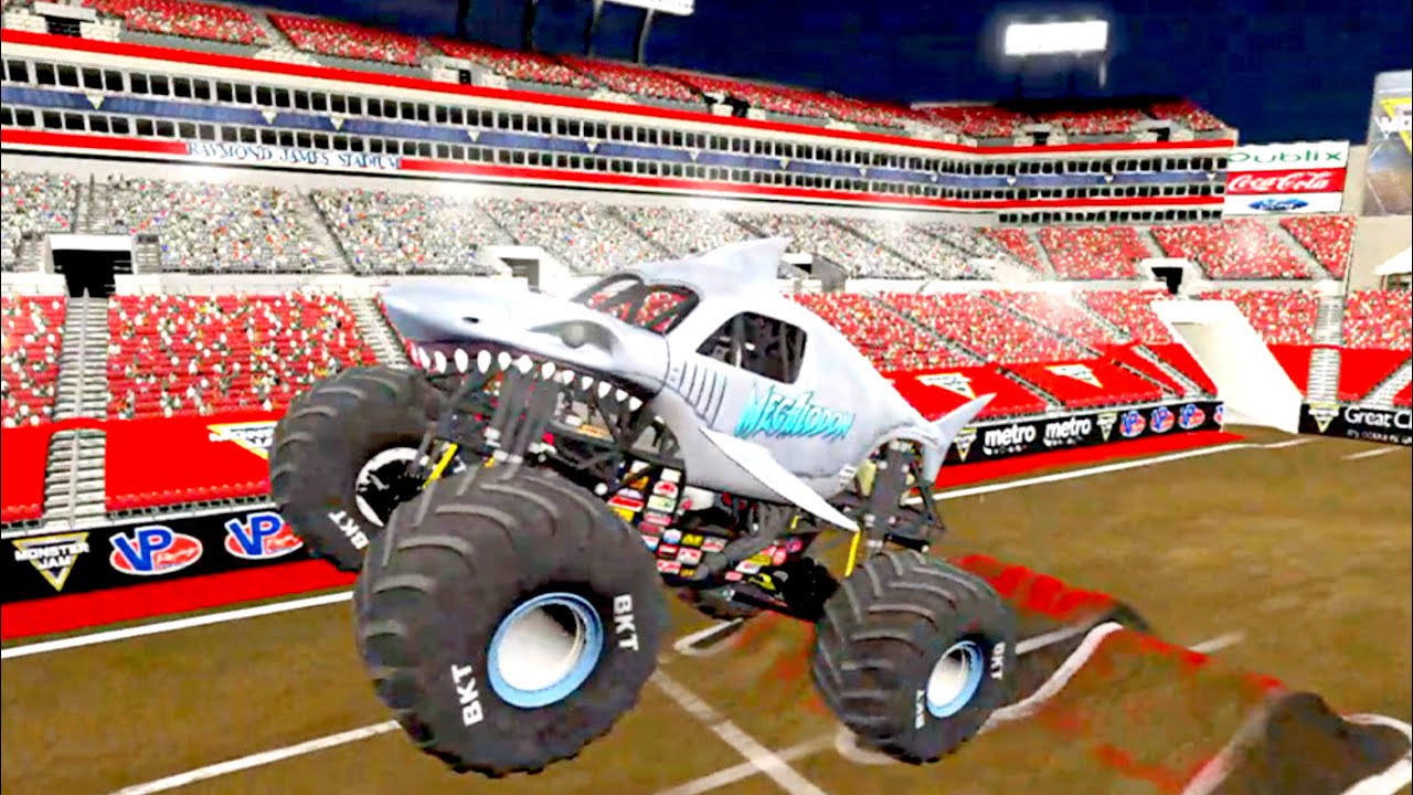 BeamNG Drive & Monster Jam Steel Titans Monster Truck High-Speed Jumps & Monster Jam Freestyle #15