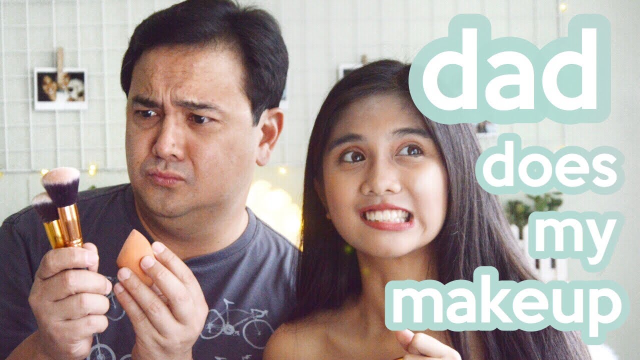 Dad Does My Makeup Challenge! (FUNNY AF)