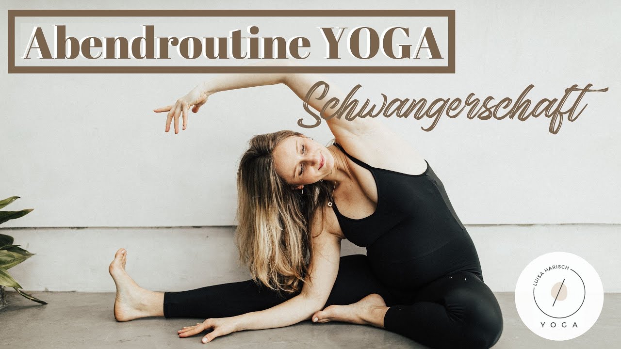 Yoga Schwangerschaft Abendroutine | Schwangerenyoga 25 Min. | Yogaroutine vor dem Schlaf