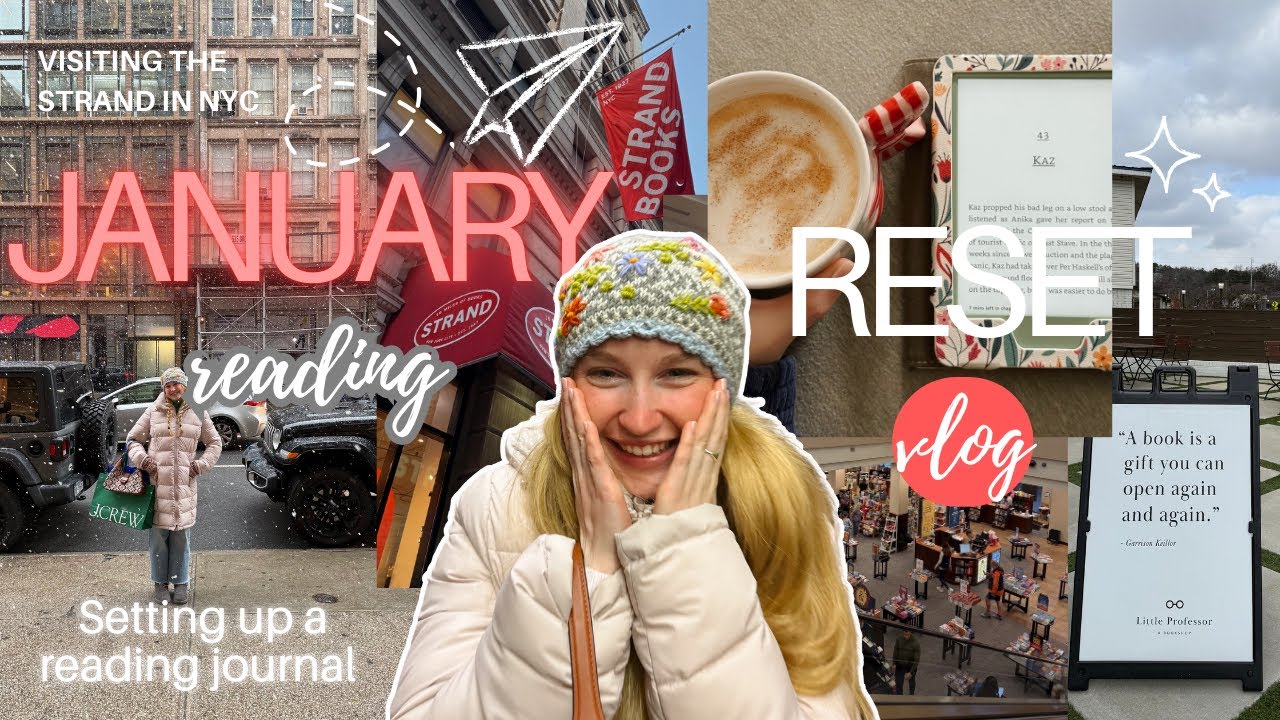Set up my reading journal with me!! || Visit the Strand in NYC || Reading reset for 2026!