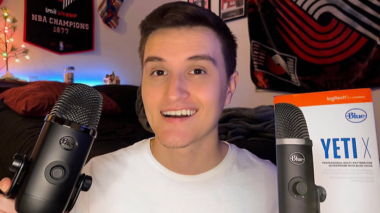 [ASMR] Relaxing Blue Yeti X Unboxing & Review 💤 (Christmas Haul)