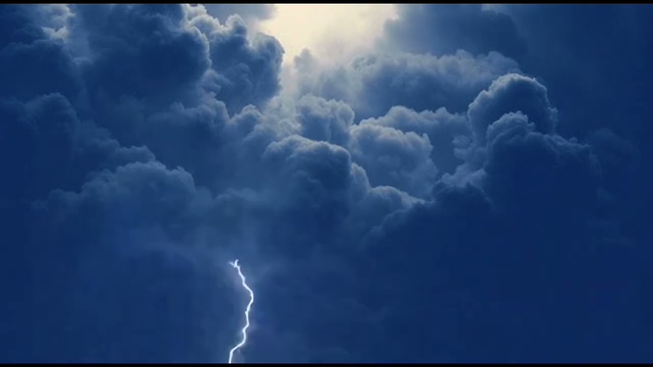 Heavenly Storm Clouds ASMR ⚡ | Distant Thunder & Soft Lightning for Sleep & Peace (No Talking)