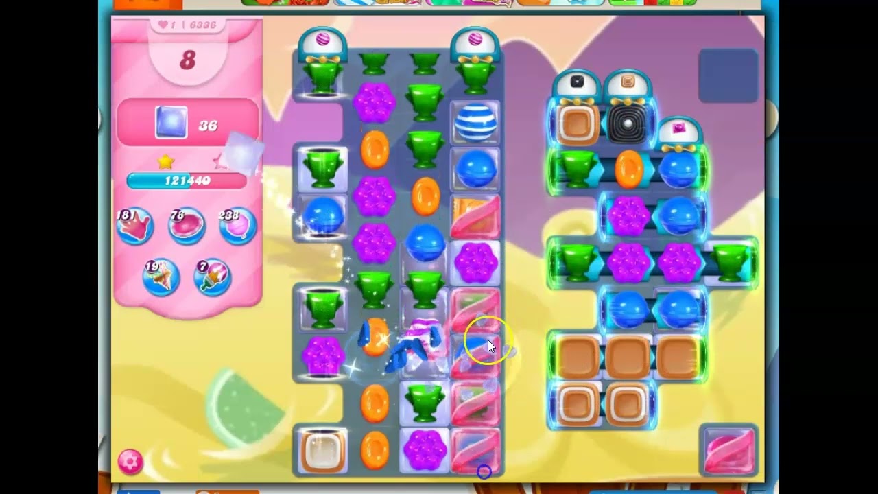 Candy Crush Level 6336 Talkthrough, 25 Moves 0 Boosters