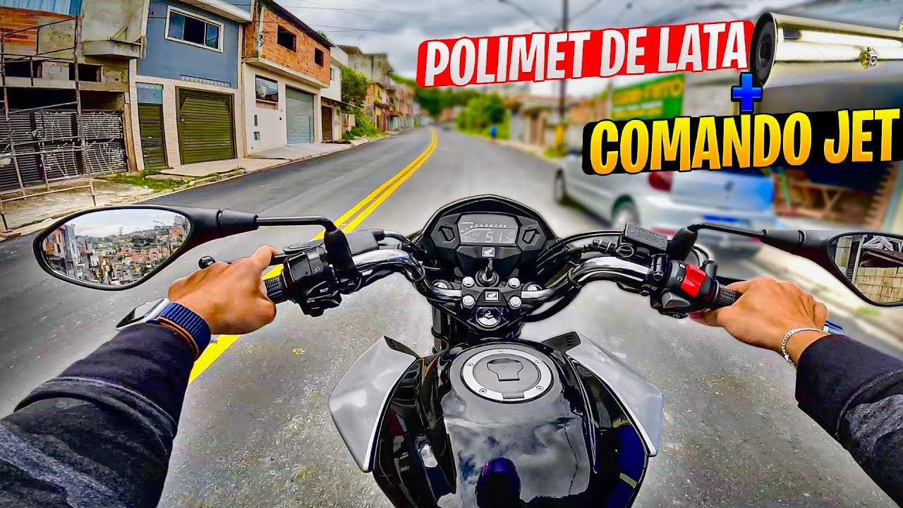 TESTEI ESCAPE DE LATA COM COMANDO JET NA TITAN 160