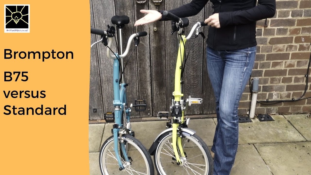 Brompton B75 folding bike vs standard Brompton