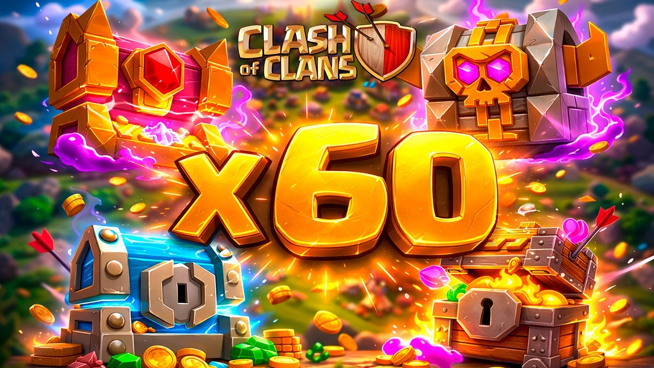 😱 60 COFRES + EVENTO DEL CLAN COMPLETO en Clash of Clans… ¡las recompensas son una locura!
