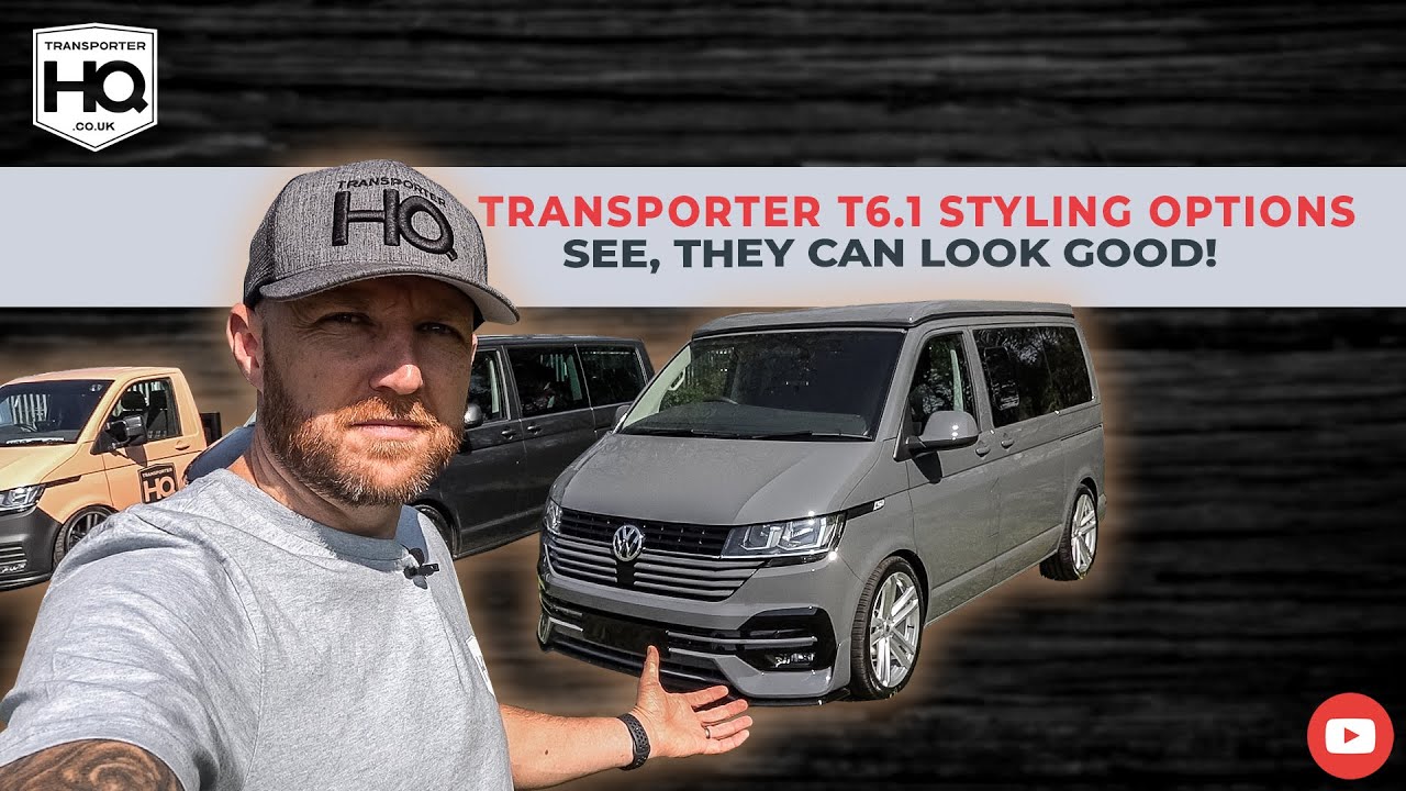 Варианты оформления, спойлеры и сплиттеры для VW Transporter T6.1. Посмотрите, как они могут выгл...