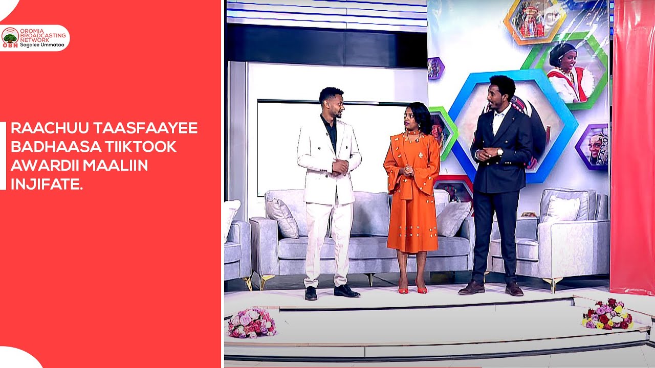 Mijuu Dilbataa-  Raachuu Taasfaayee badhaasa tiiktook awardii maaliin injifate.