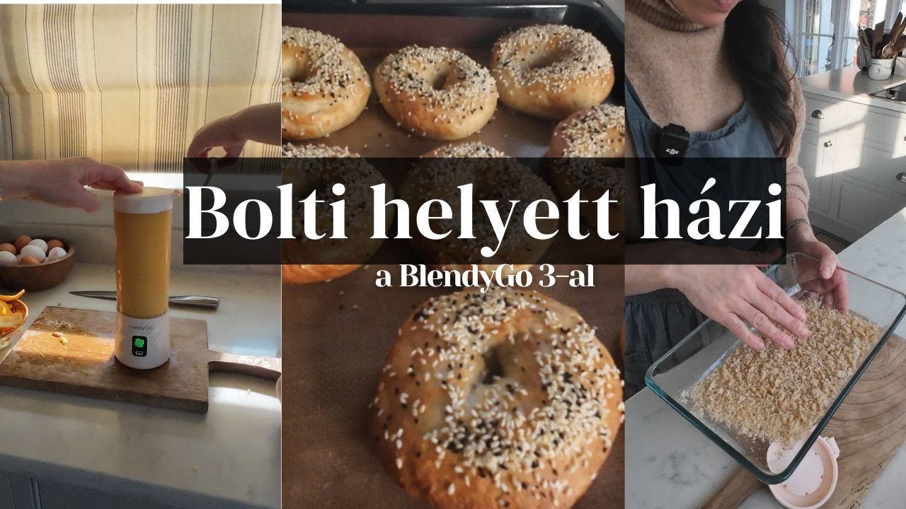 BlendyGo 3 | Kovászos bagel, puding, kenyérmorzsa és gyümölcsturmix