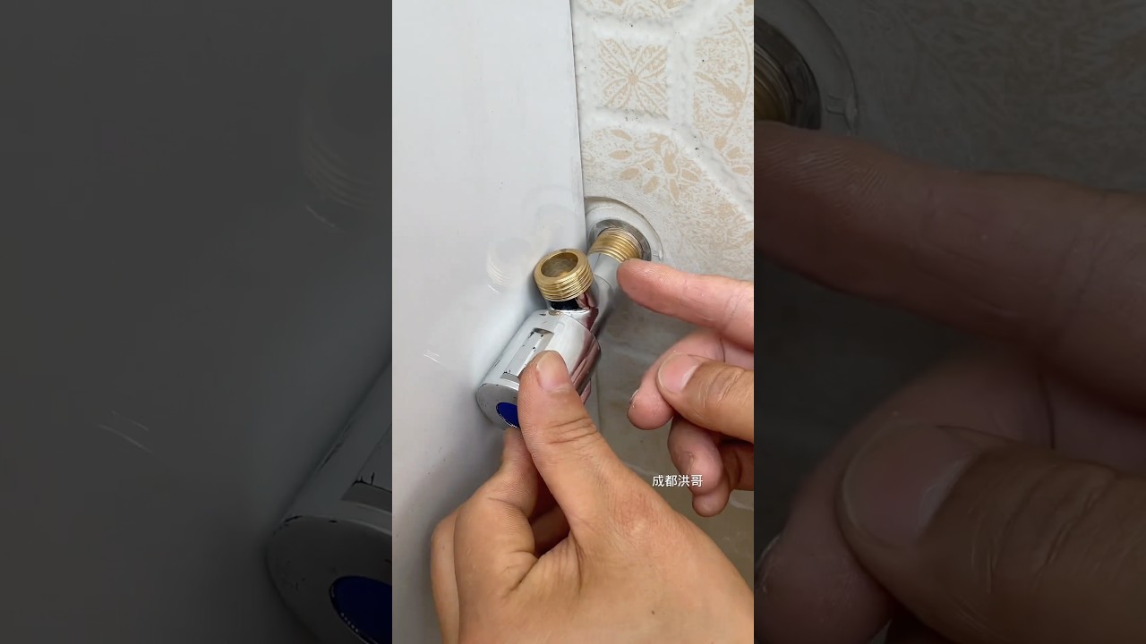 Easy Angle Valve Installation with Universal Swivel Connector &ndash; No Drilling Required!