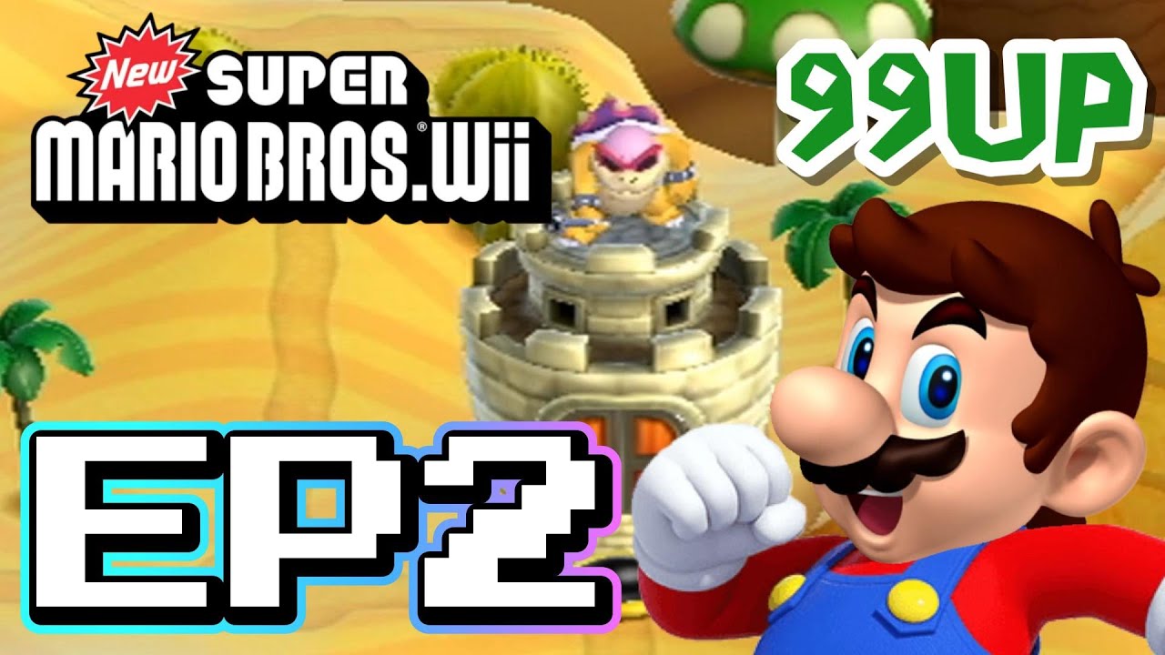 New Super Mario Bros.Wii - Walkthrough Part 2 - World 2! (All Star Coins)