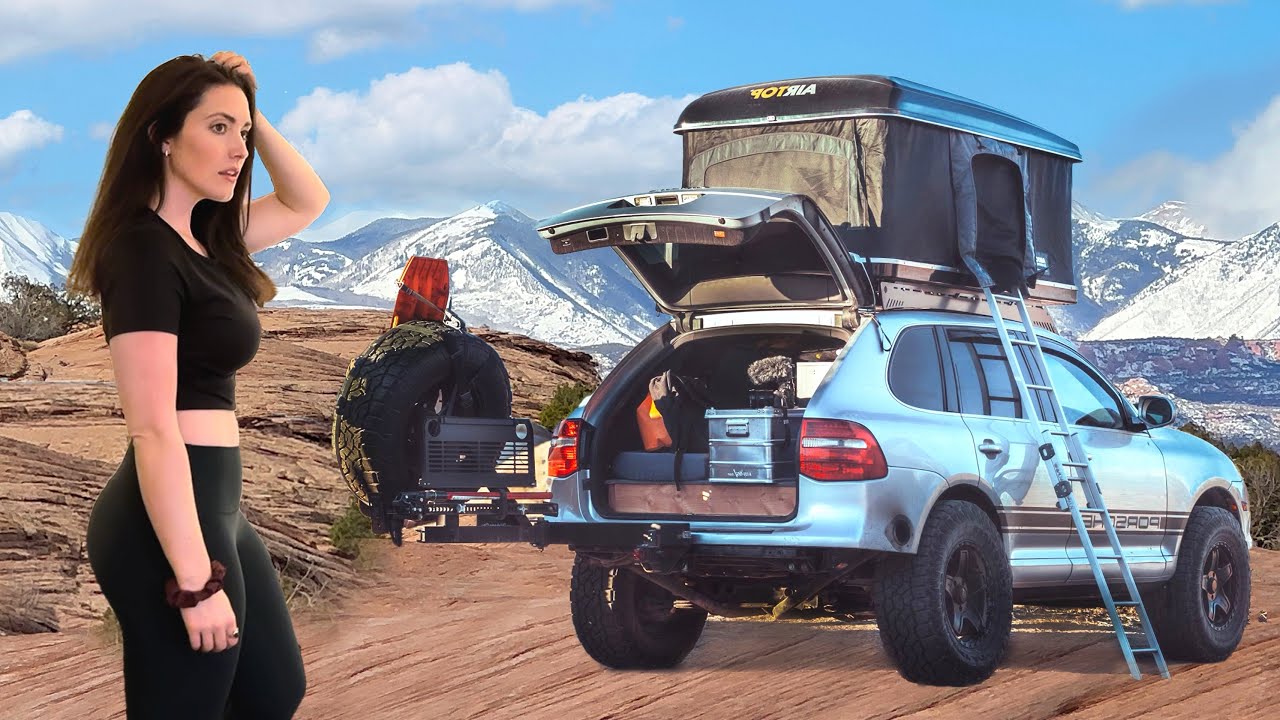 LIVING in a PORSCHE full-time & attempting Hell's Gate in Moab!