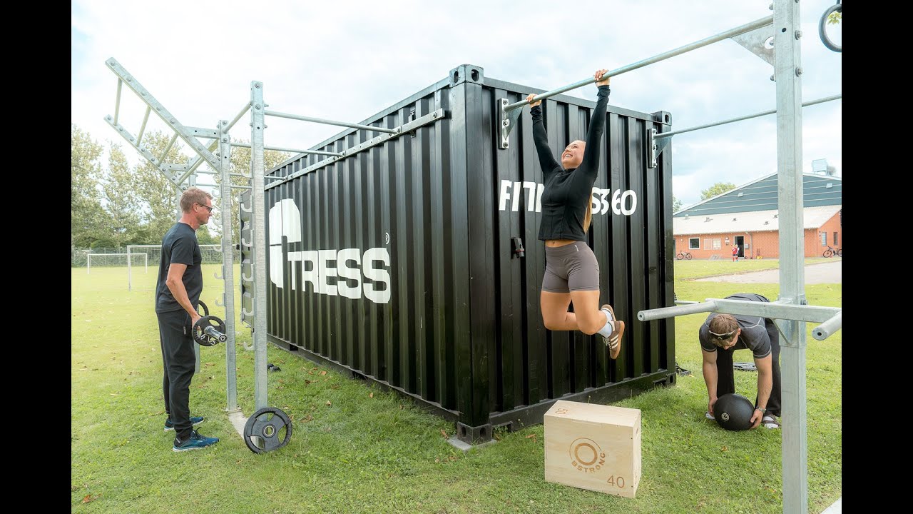 TRESS Fitnesscontainer – fleksibelt udendørs fitnessanlæg
