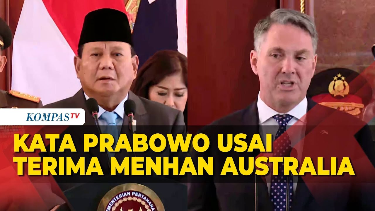 [FULL] Kata Prabowo Usai Terima Kunjungan Menhan Australia Richard Marles