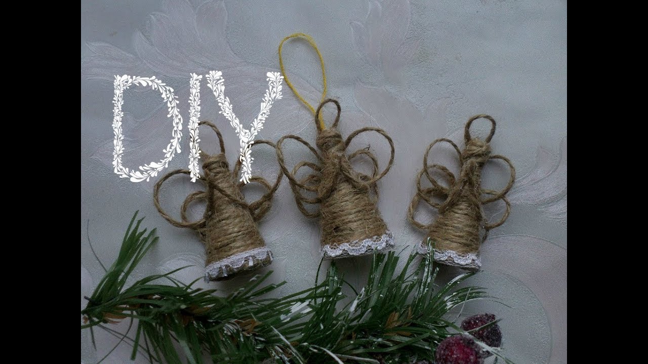 Ангел из шпагата за пару минут!🎄❄👼💫Мастер-класс