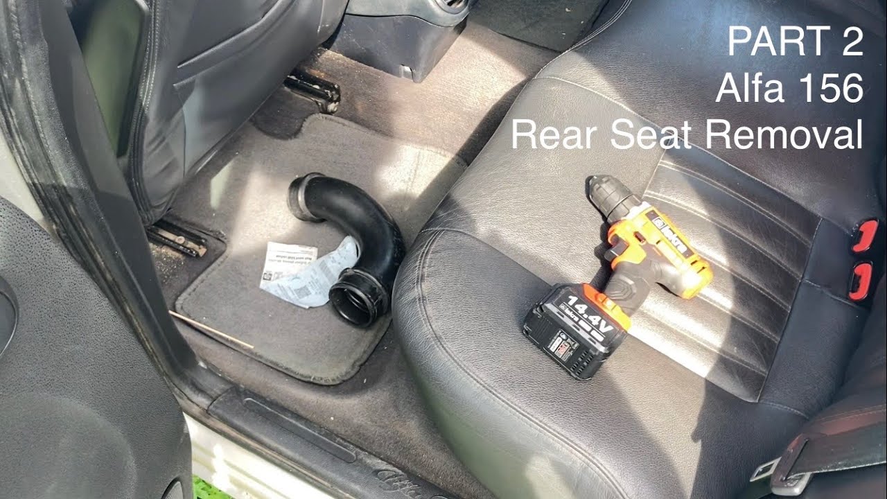 Alfa Romeo 156 How to remove rear seats