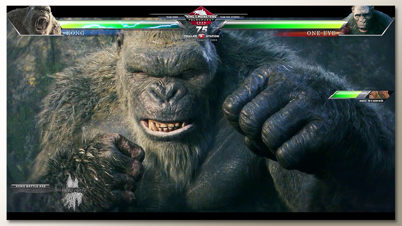 Kong vs Red Stripes with Healthbars