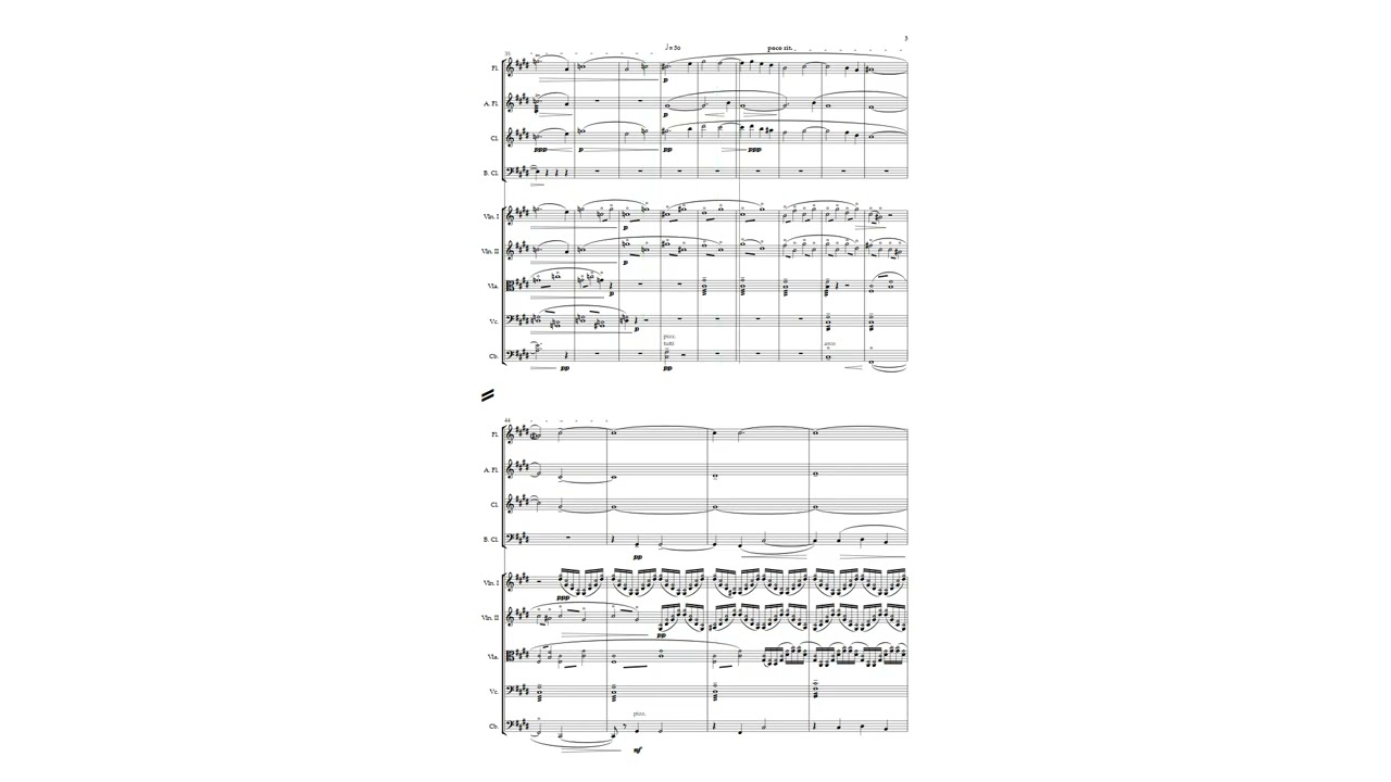 Ravel, Ronsard á son âme, arranged for strings and winds