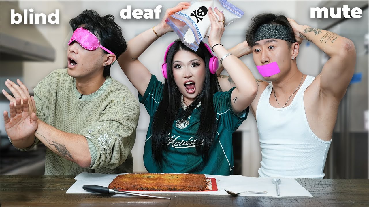 We Tried BLIND, DEAF, MUTE BAKING *never again*