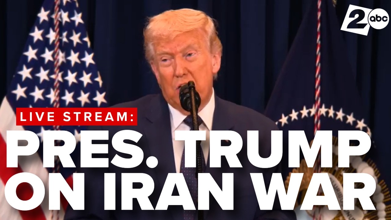 President Trump talks about Iran war
