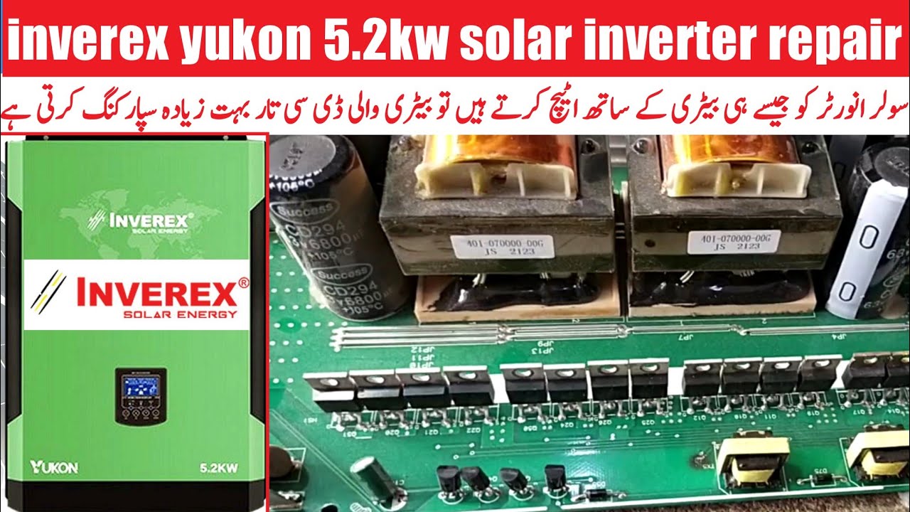 Inverex Yukon 5.2kw solar inverter | 5.2kw hybrid mppt inverter repair | inverex solar inverter