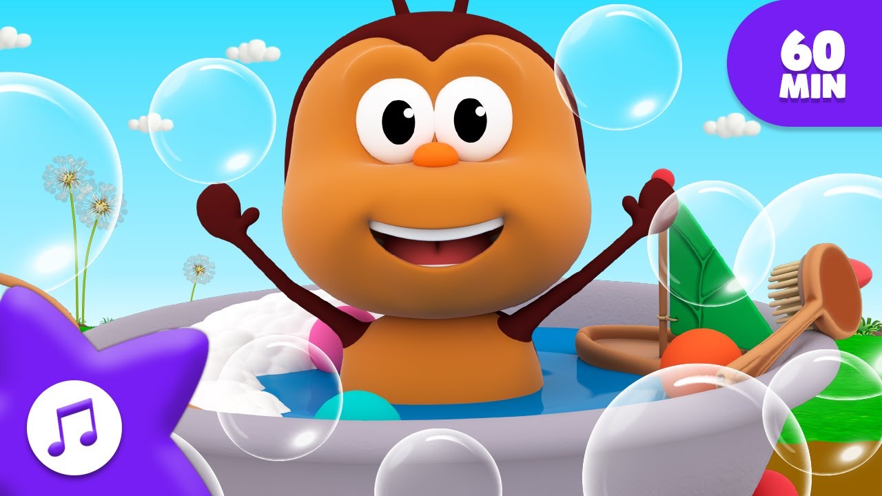 Canção do Banho 🛁 É hora de tomar banho 🐞 BICHIKIDS em Português do BRASIL