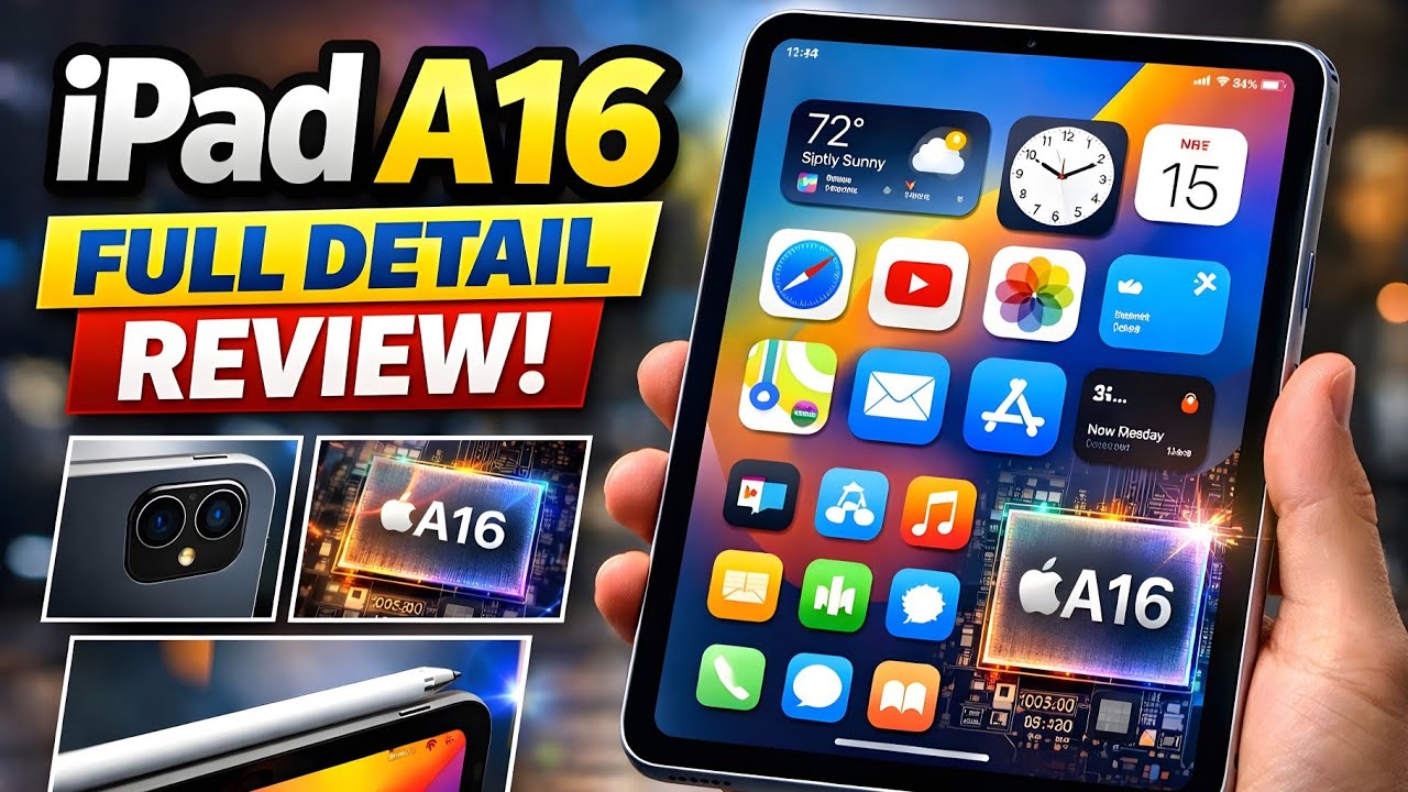 iPad A16 Review for Students & Video Editing Note Taking & BGMI Test | 10th vs 11th Generation