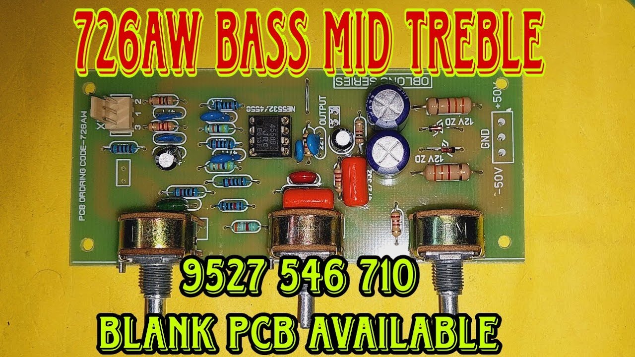 BASS MID TREBLE XLR COMPONANT FILLING AND TESTING