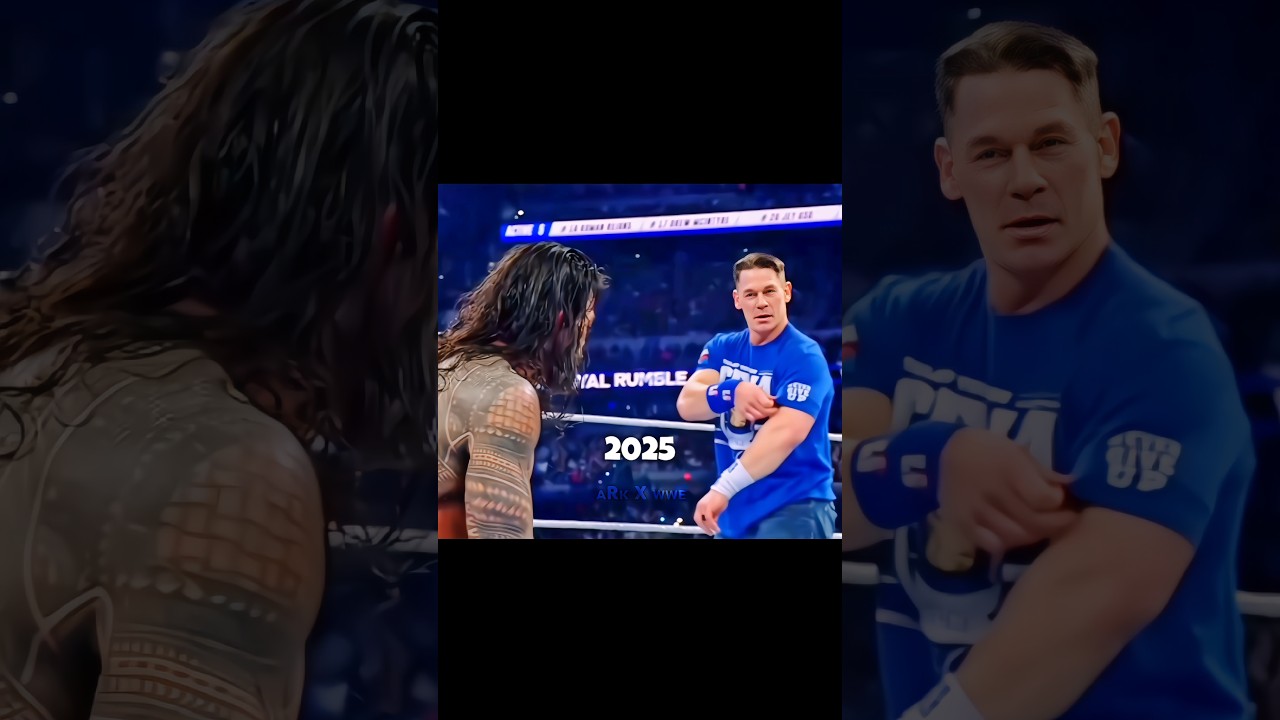 John Cena and Roman Reigns ❤️&zwj;🩹 Then vs Now 😍