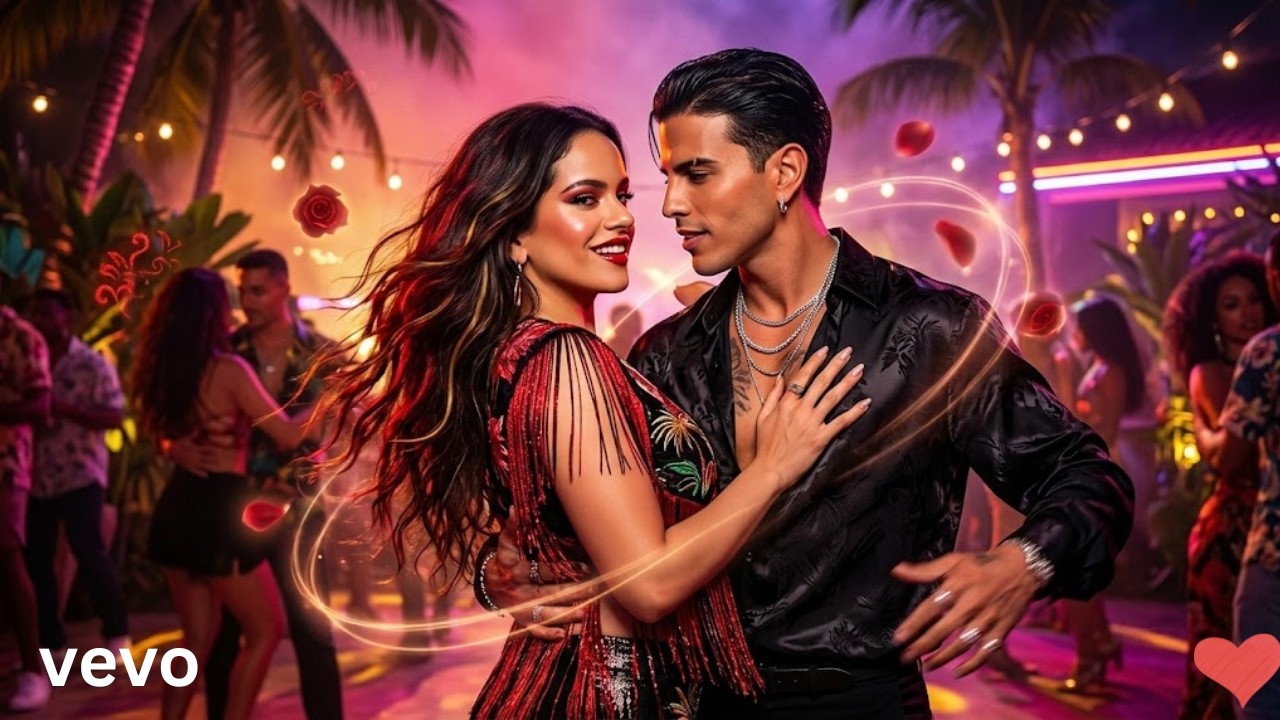 Rosalía x Rauw - Dance With Me Tonight  | Dueto Romántico Bailable 2026 | Latin Pop Cumbia Flamenco