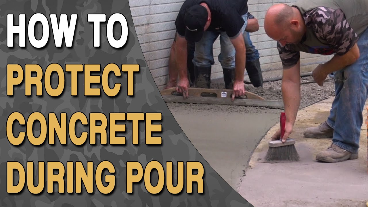 Protect Existing Concrete During Pour