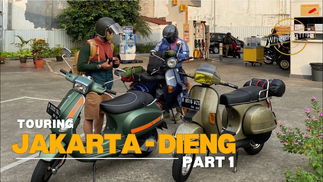 Vespa-an Jakarta - Dieng Part 1 Jalur Pantura Bermalam Di Kuningan Jawa Barat