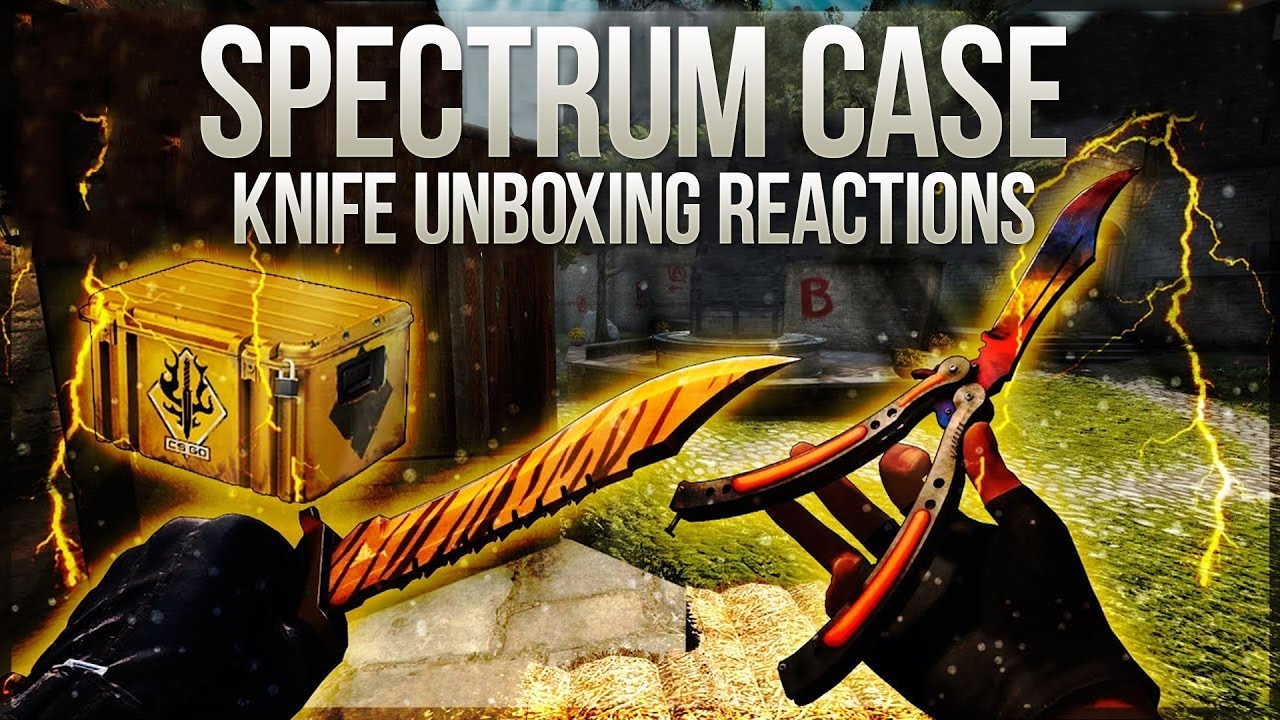 SPECTRUM CASE KNIFE UNBOXING REACTIONS