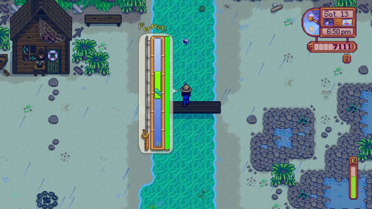 Stardew Valley catch a Red Snapper