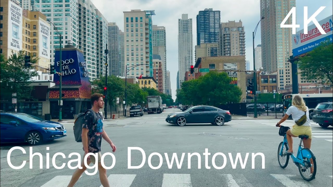 [4K] Downtown Chicago| City Driving Tour| 2021 (Summer in the &ldquo;Windy City&rdquo;)