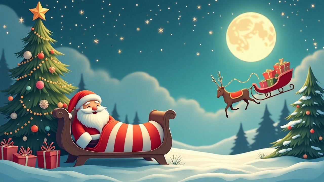 ✨ Canção de Natal de Ninar ❄️ Doce canção para adormecer – Noite mágica para crianças 👶🎅